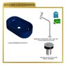 Kit Cuba Ov42 Laila com Torneira Link 1062 e Válvula Botão - 8