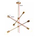 Ver imagem 3 de Lustre Pendente Sputnik Ipanema Casa Sala de Estar Moderno Luminária de Teto Iluminação Decoração Ar