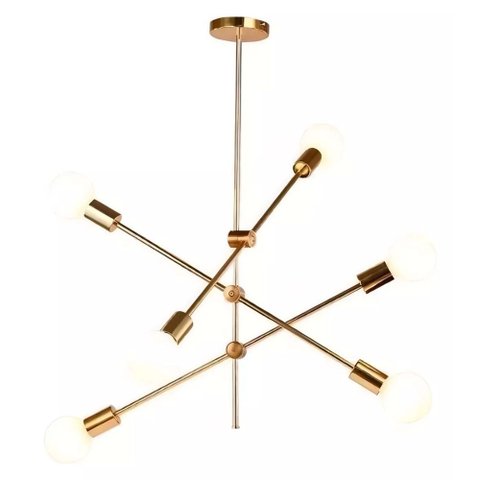 Lustre Pendente Sputnik Ipanema Casa Sala de Estar Moderno Luminária de Teto Iluminação Decoração Ar