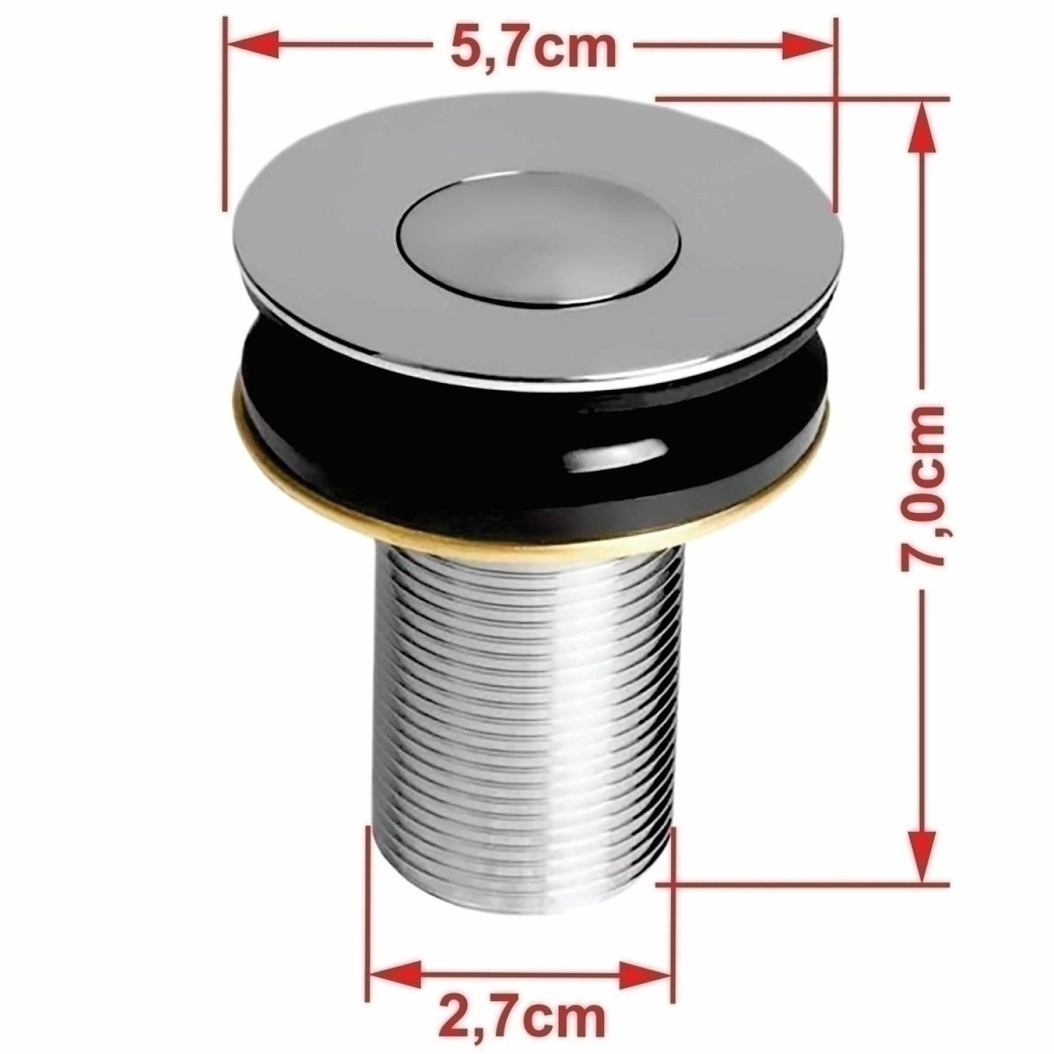 Kit Cuba Ov42 Laila com Torneira Link 1062 e Válvula Botão - 7