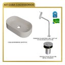 Ver mais imagens de Kit Cuba Ov42 Laila com Torneira Link 1062 e Válvula Botão