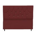 Ver imagem 2 de Cabeceira Cama Box Estofada Queen Size 160 Cm Suede Isabela Bordô