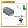 Kit Cuba Ov42 Laila com Torneira Link 1062 e Válvula Botão - 8
