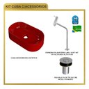 Ver mais imagens de Kit Cuba Ov42 Laila com Torneira Link 1062 e Válvula Botão
