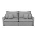 Ver imagem 2 de Sofá Cama Casal Retrátil e Reclinável 4 Lugares Veludo Prata Colibri 220cm CabeCasa MadeiraOriginals