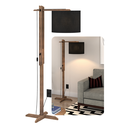 Ver imagem 1 de Luminária De Chão Articulável Abajur Flexível Quarto/sala:Preto