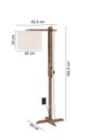 Ver imagem 5 de Luminária De Chão Articulável Abajur Flexível Quarto/sala:Preto