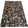 Tapete de couro marrom light 1,00x1,50 sem borda peça 5x5cm - 1