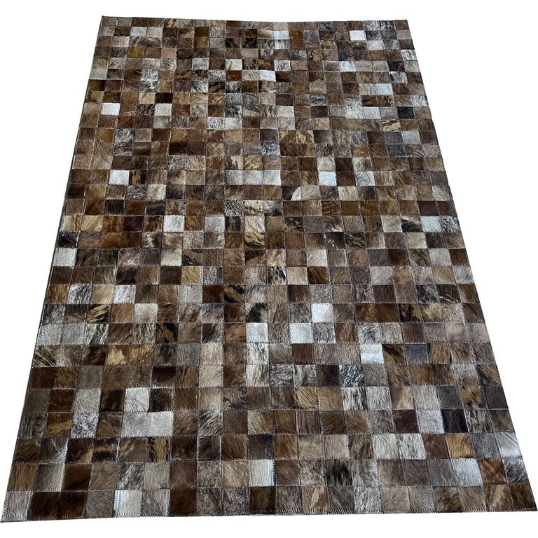 Tapete de couro marrom light 1,00x1,50 sem borda peça 5x5cm Tapete de couro marrom light 1,00x1,50 sem borda peça 5x5cm