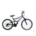 Ver imagem 1 de Bicicleta Aro Aero 26 Unissex 18 Marchas Freio V-Brake Suspenção Full DEPEDAL DAL-021 VERMELHO