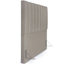 Ver imagem 2 de Kit Cabeceira Cama Box Casal 140cm e Calçadeira Recamier Baú Dália W01 Linho Bege - Lyam Decor