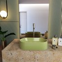 Ver imagem 2 de Kit Cuba Ov42 Laila com Válvula Metal e Sifão com Flexível