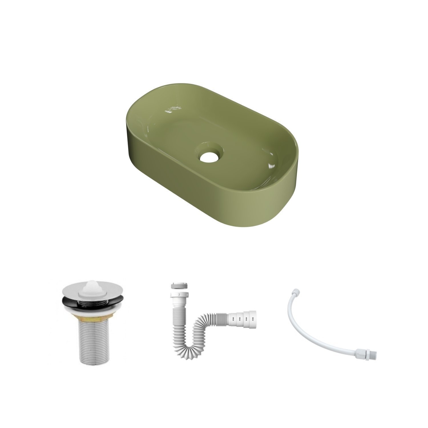 Kit Cuba Ov42 Laila com Válvula Metal e Sifão com Flexível - 3