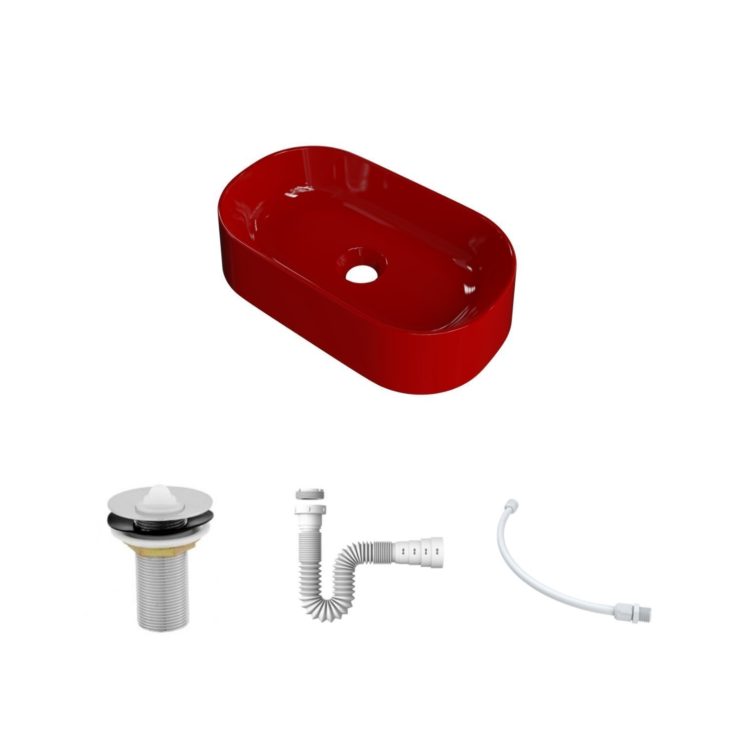 Kit Cuba Ov42 Laila com Válvula Metal e Sifão com Flexível - 3