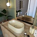 Ver imagem 1 de Kit Cuba Ov42 Laila com Válvula Botão e Sifão com Flexível