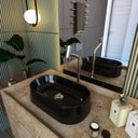 Ver imagem 1 de Kit Cuba Ov42 Laila com Válvula Botão e Sifão com Flexível