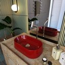 Ver imagem 1 de Kit Cuba Ov42 Laila com Válvula Botão e Sifão com Flexível