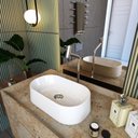 Ver imagem 1 de Kit Cuba Ov42 Laila com Válvula Botão e Sifão com Flexível