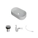 Ver imagem 3 de Kit Cuba Ov42 Laila com Válvula Botão e Sifão com Flexível