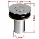 Ver imagem 6 de Kit Cuba Ov42 Laila com Válvula Botão e Sifão com Flexível