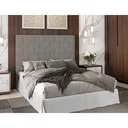 Ver imagem 2 de Cabeceira para Cama Box Eloá Casal Linho Cinza Qualé Qualé