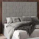 Ver imagem 1 de Cabeceira para Cama Box Eloá Casal Linho Cinza Qualé Qualé