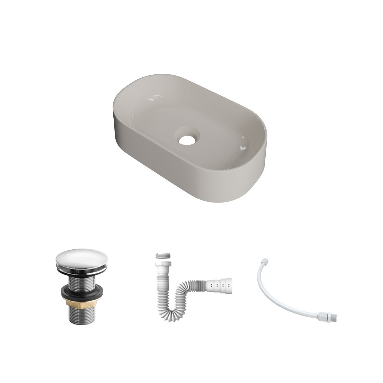 Kit Cuba Ov42 Laila com Válvula Click e Sifão com Flexível - 3