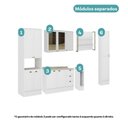 Ver imagem 5 de Cozinha Milla Ella 11 Portas 3 Gavetas MDF Branco Móveis Carraro