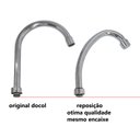 Ver imagem 3 de Bica Reposição Paralela para Misturador e Torneira Cozinha Docol Antiga Cromada 008123par