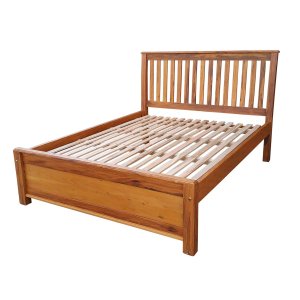 Cama King Size em Madeira de Demolição Modelo Réguas Sudeste Rústico