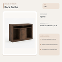 Ver imagem 4 de Rack para TV Caribe 1 Porta Café Formimóveis