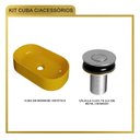 Ver imagem 7 de Kit Cuba Ov42 Laila com Válvula Botão