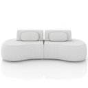 Ver imagem 5 de Sofá 4 Lugares Orgânico para Sala Living 280cm Vasti M03 Bouclê Cru - Lyam Decor