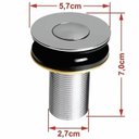 Ver imagem 6 de Kit Cuba Ov42 Laila com Válvula Botão