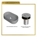 Ver imagem 7 de Kit Cuba Ov42 Laila com Válvula Botão