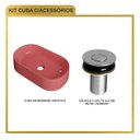 Ver imagem 7 de Kit Cuba Ov42 Laila com Válvula Botão