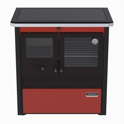 Fogao a Lenha N 2 Le Corbusier Dupla Combustao Vermelho