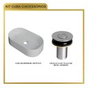 Ver imagem 7 de Kit Cuba Ov42 Laila com Válvula Botão