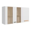 Ver imagem 1 de Armario Aereo de Cozinha Intenza 120 cm 2 Portas de Vidro