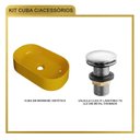 Ver imagem 7 de Kit Cuba Ov42 Laila com Válvula Click