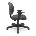 Ver imagem 2 de Cadeira Operativa Executiva Couro Preto - Plaxmetal