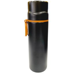 Garrafa Térmica com Copo 450ml 2443694 Preto - Quanhe - 1