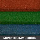 Ver imagem 1 de Piso De Borracha Monster Dupla Face 1,00 x 1,00 16mm Colors - Vermelho escuro