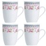 4 Canecas de Porcelana para Chá 310ml com Tampa e Filtro Inox Infusoor Lyor Rosa - 1
