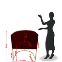 Ver imagem 6 de Kit 02 Poltronas Paola Sued Marsala - D'Classe Decor