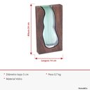 Ver imagem 7 de Vaso Decorativo de Vidro Verde 23x14x5cm Enfeite Sala Mesa Estante Aparador
