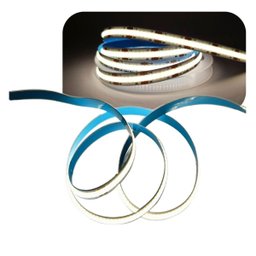 Fita Led Pro Cob 15w Taschibra 480 Leds/m 5m 12v Ip20 Luz Neutra - 1