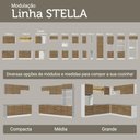 Ver mais imagens de Porta-geladeira 73 Cm 1 Porta Basculante Branco/rustic Stella Madesa