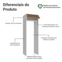 Ver imagem 3 de Porta-geladeira 73 Cm 1 Porta Basculante Branco/rustic Stella Madesa