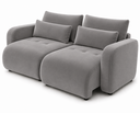 Ver imagem 1 de Sofá Retrátil e Cama Is 002 com Molas Ensacadas e Espuma D33:Veludo Cinza/2,1